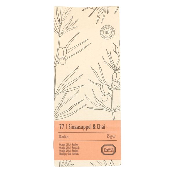 Image of thee rooibos sinaasappel/chai 75g zakje bio