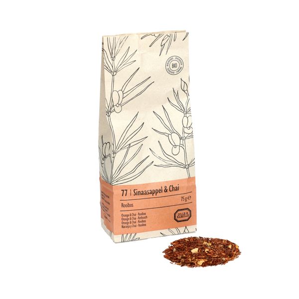 Orange & Chaï, biologique, rooibos, sachet 75 g