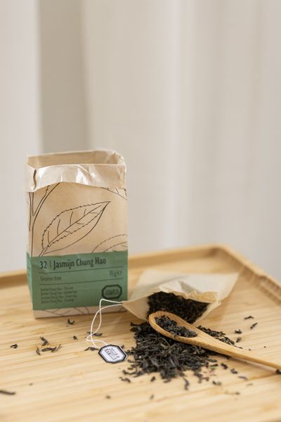 Jasmijn Chung Hao, biologisch, groene thee, zakje 70 gram
