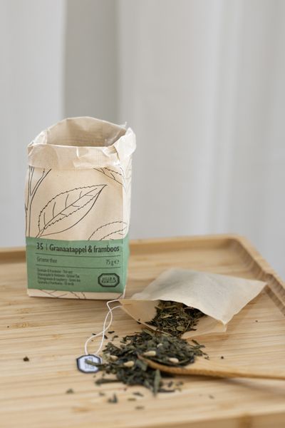Grenade & framboise, biologique, thé vert, sachet 75 g