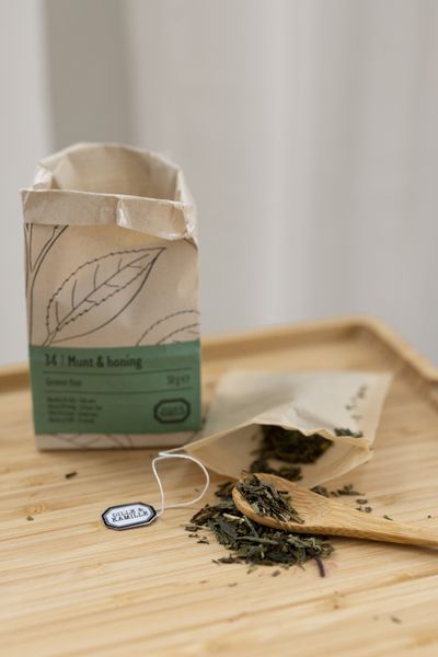 Menthe & miel, biologique, thé vert, sachet 50 g