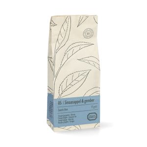 Orange & gingembre, biologique, thé noir, sachet 75 g Orange & gingembre, biologique, thé noir, sachet 75 g