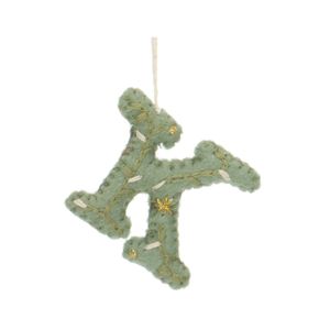 Christmas hanger, letter K, felt