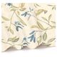 GOTS organic cotton table runner with a blue, winter blossom motif, 50 x 145 cm