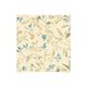 GOTS organic cotton tea towel with a blue, winter blossom motif, 50 x 70 cm