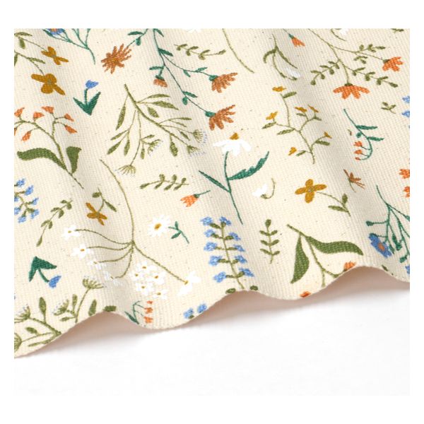 GOTS organic cotton placemat with meadow flower motif, 35 x 50 cm