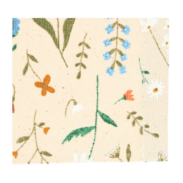 GOTS organic cotton placemat with meadow flower motif, 35 x 50 cm