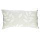 GOTS organic cotton mousseline cushion with leaf motif, 30 x 50 cm