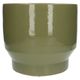 Sage green, earthenware flower pot 'Pato', Ø29 cm