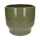 Sage green, earthenware flower pot 'Pato', Ø24 cm