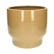 Caramel coloured earthenware flower pot 'Pato', Ø27 cm