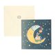 Christmas card + envelope, square, moon and hare