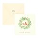 Christmas card + envelope, square, Christmas wreath