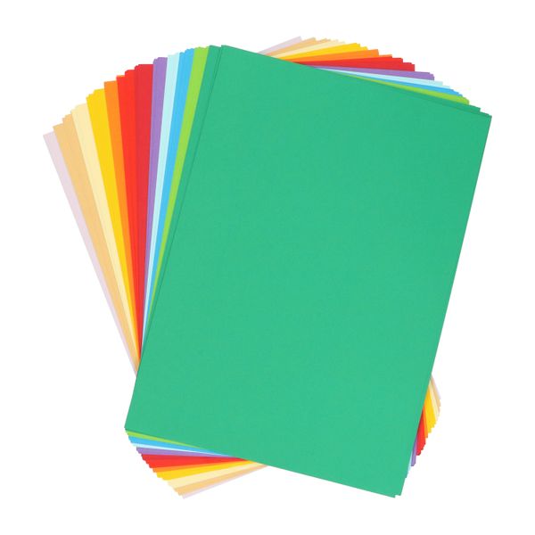 Craft paper, 12 colours, A4, 100 sheets, 80 g