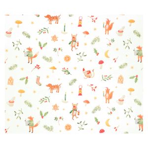 Wrapping paper, Christmas animals, 70 x 250 cm