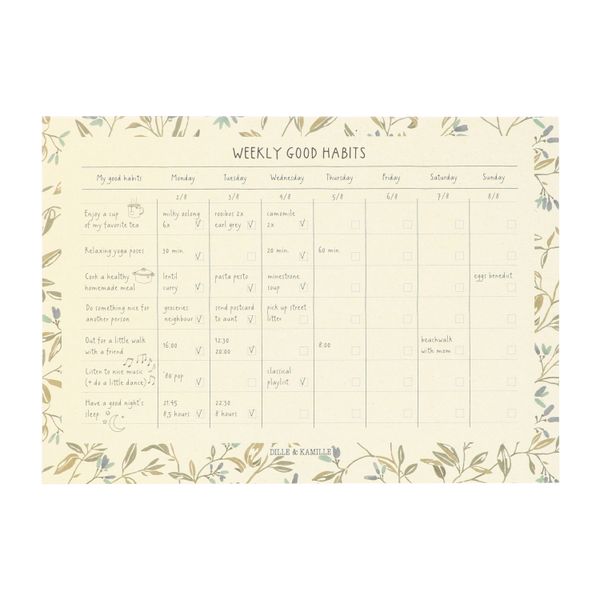 Planer 'Good habits', Winterblüten, A4, Papier Planer 'Good habits', Winterblüten, A4, Papier