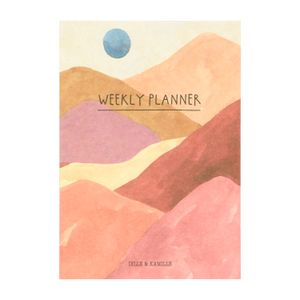 Week planner, desert landscape, A5, paper