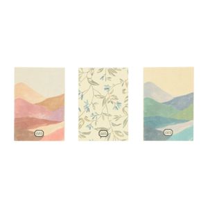 Set of three to-do pads, landscape and blossom