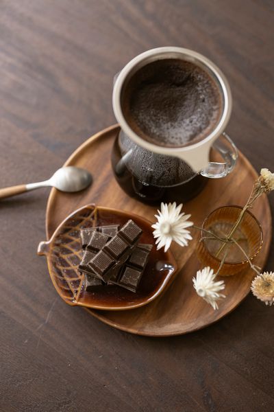 Koffiekan + filter, 600 ml, glas en rvs Koffiekan + filter, 600 ml, glas en rvs
