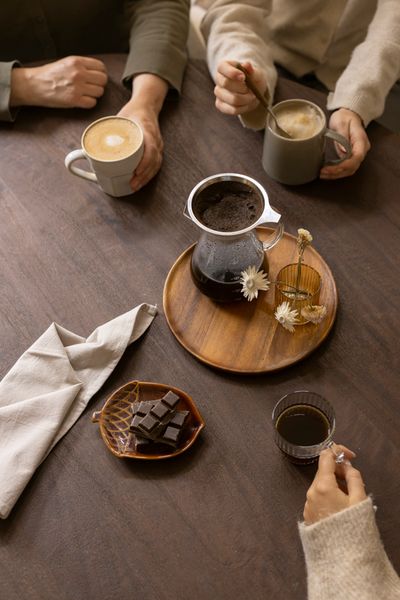 Cafetière + filtre, 600 ml, verre et inox