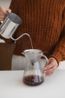 Cafetière + filtre, 600 ml, verre et inox