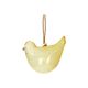 Glazen hanger, vogel, geel Glazen hanger, vogel, geel