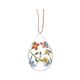 Glazen hanger, ei, bloemen Glazen hanger, ei, bloemen