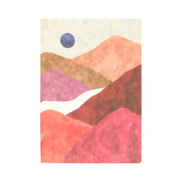 Notitieboek, woestijnlandschap, A4