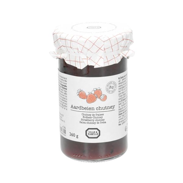 Aardbeienchutney, biologisch, 260 gram