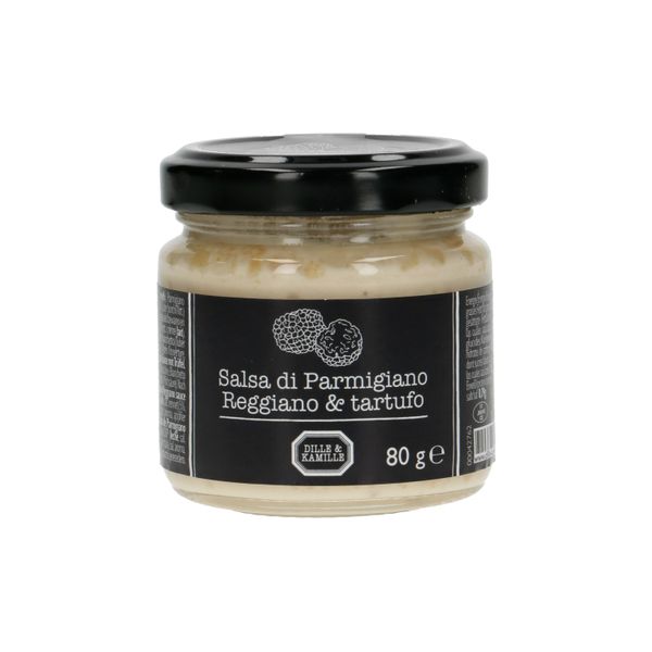Parmezaanse kaassaus met truffel, 80 gram Parmezaanse kaassaus met truffel, 80 gram