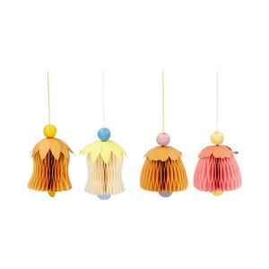 Bloemenhanger, papier, honingraat, set van 4 Bloemenhanger, papier, honingraat, set van 4