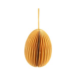 Hanger paasei, uitvouwbaar, papier, geel Hanger paasei, uitvouwbaar, papier, geel