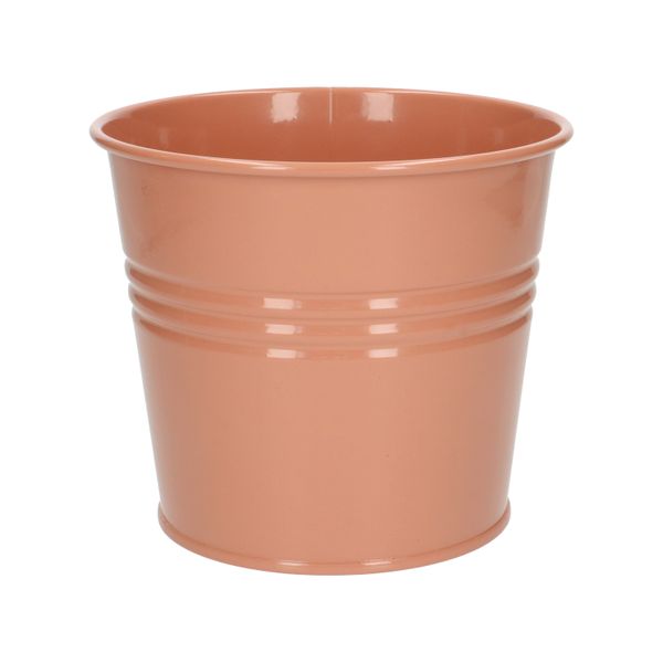 Cache-pot, zinc, rose terracotta, Ø 17 cm Cache-pot, zinc, rose terracotta, Ø 17 cm