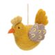 Easter decoration, chicken, felt, yellow