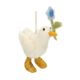 Easter decoration, goose with flower, felt