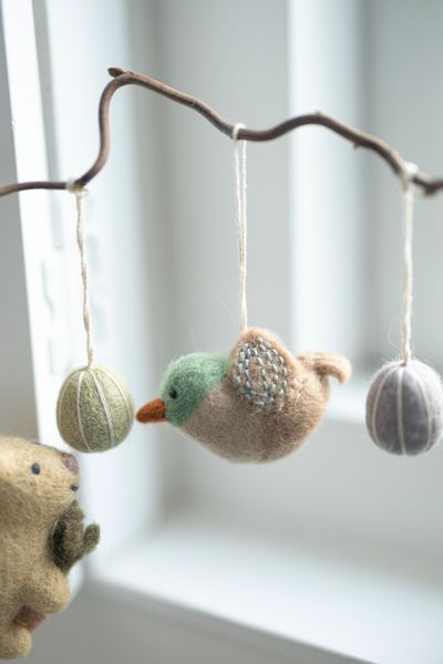 Easter decoration, bird, felt