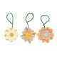 Fleurs, feutrine, lot de 3 Fleurs, feutrine, lot de 3