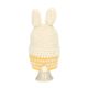 Crocheted egg cosy, cotton, rabbit, yellow