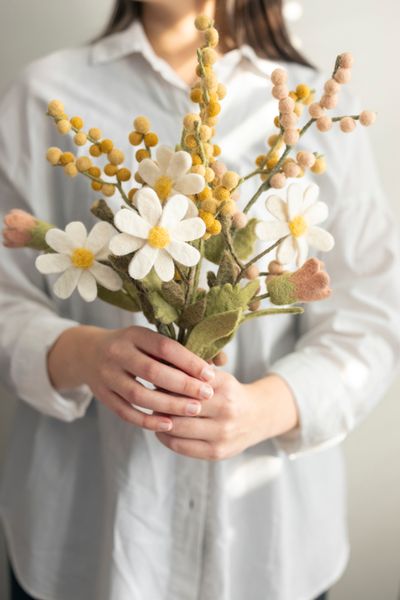 Tak mimosa, vilt, 45 cm Tak mimosa, vilt, 45 cm