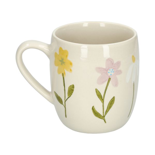 Mug, grès, fleurs sauvages, Ø 9,5 cm