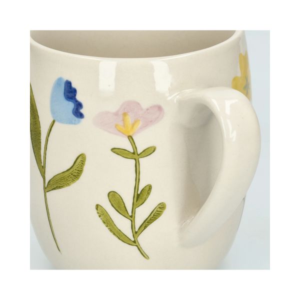 Mug, grès, fleurs sauvages, Ø 9,5 cm