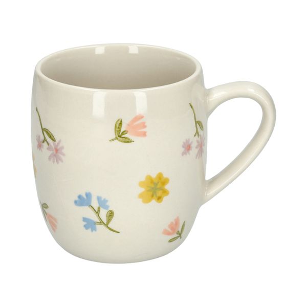 Theemok, steengoed, kleine bloemetjes,Ø 9,5 cm