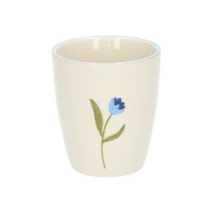 Tasse, grès, tulipe bleue, Ø 7,5 cm Tasse, grès, tulipe bleue, Ø 7,5 cm
