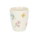 Tasse, grès, fleurs, Ø 7,5 cm Tasse, grès, fleurs, Ø 7,5 cm