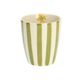 Tasse, grès, vert à rayures, Ø 7,5 cm Tasse, grès, vert à rayures, Ø 7,5 cm
