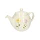 Theepot, steengoed, wilde bloemen, 1,3 liter