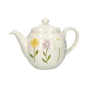 Teekanne, Steingut, Wildblumen, 1,3 l