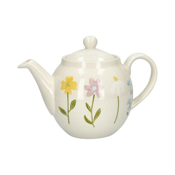 Théière, grès, fleurs sauvages, 1,3 l