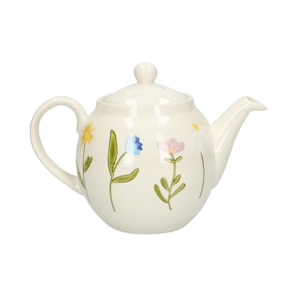 Théière, grès, fleurs sauvages, 1,3 l