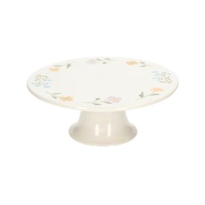 Cake stand, stoneware, wildflowers, Ø 25 cm x 9.5 cm